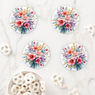 Trendy Wildflowers Beautiful Luxury Collection Coaster Set