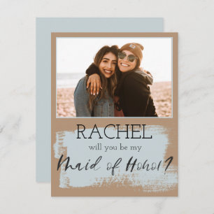 Trendy will you be my Maid of Honor photo