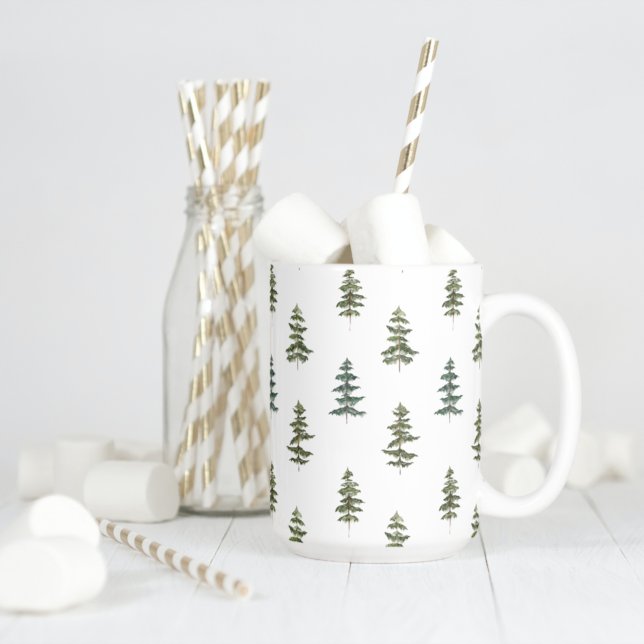Trendy Winter | Christmas Tree Pattern Coffee Mug (Creator Uploaded)