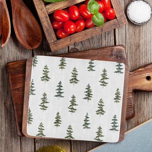 Trendy Winter  Christmas Tree Pattern Cutting Board