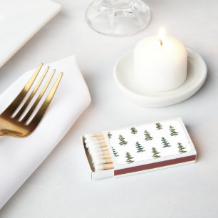 Trendy Winter   Christmas Tree Pattern Matchboxes