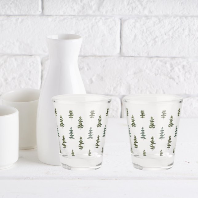 Trendy Winter | Christmas Tree Pattern Shot Glass (Creator Uploaded)