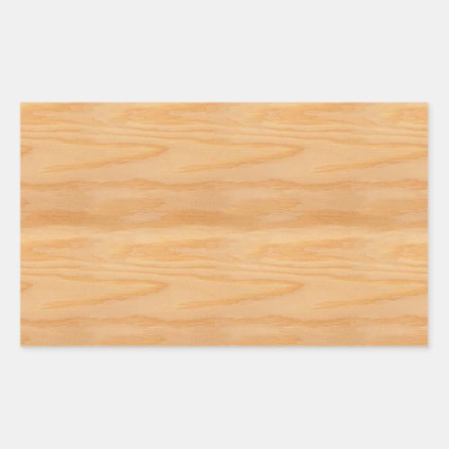 Trendy Wood Blank Template Elegant Design Classic Rectangular Sticker