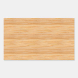 Trendy Wood Blank Template Elegant Design Classic Rectangular Sticker