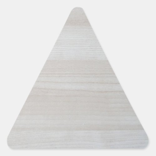 Trendy Wood Blank Template Elegant Design Nature Triangle Sticker