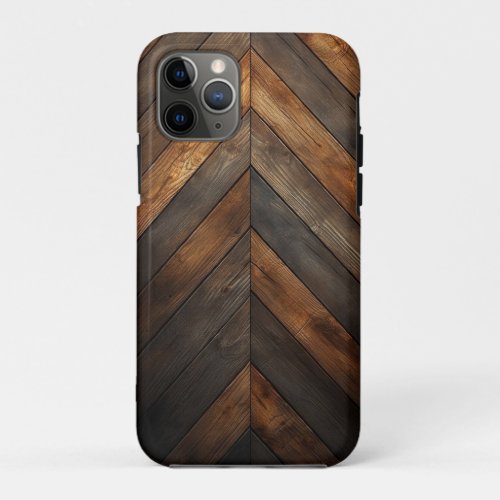 Trendy wood pattern iPhone 11 Pro Case 