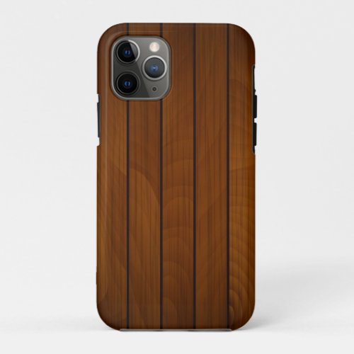 Trendy wood pattern iPhone 11 Pro Case  
