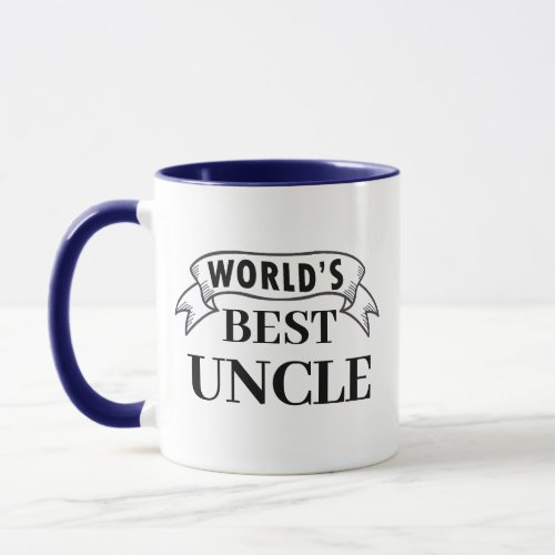 Trendy Worlds Best Uncle Personalized Gift Coffee Mug