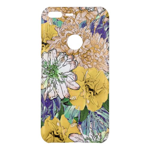 Trendy Yellow  Green Floral Girly Illustration Uncommon Google Pixel XL Case