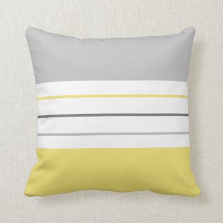 Trendy Yellow Grey Stripes