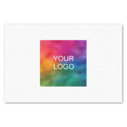 Trendy Your Business Logo Here Template Plain Tissue Paper