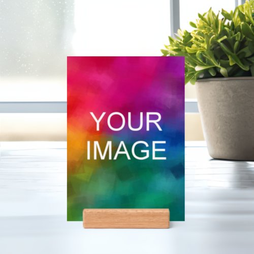 Trendy Your Photo Image Minimal Template Custom Holder