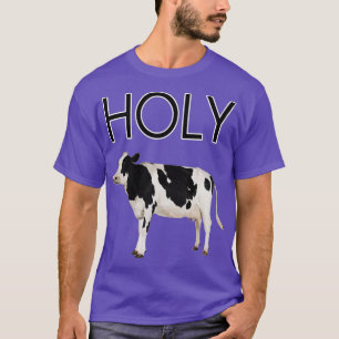 Trendy z unisex adult Holy Cow , Red, Small US T-Shirt