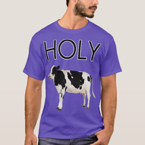 Trendy z unisex adult  Holy Cow  Red Small US  T_Shirt