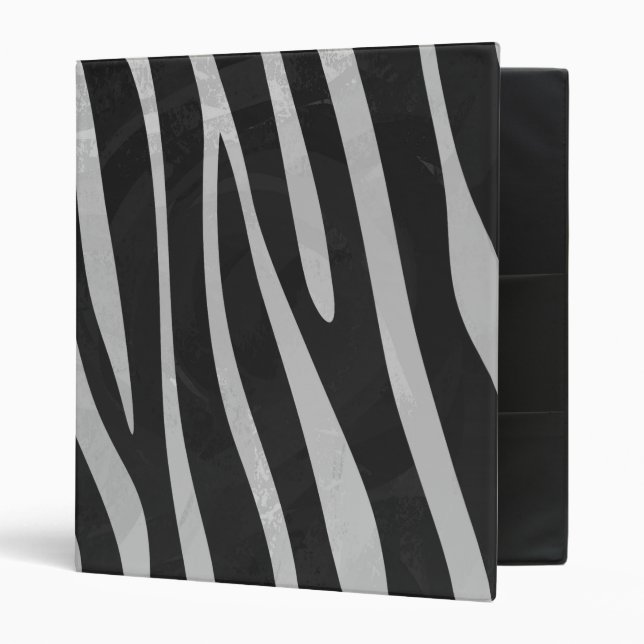 Trendy Zebra Animal Print Pattern created by Imagi Binder (Front/Inside)