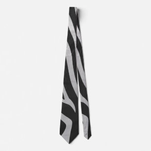 Trendy Zebra Animal Print Pattern created by Imagi Neck Tie