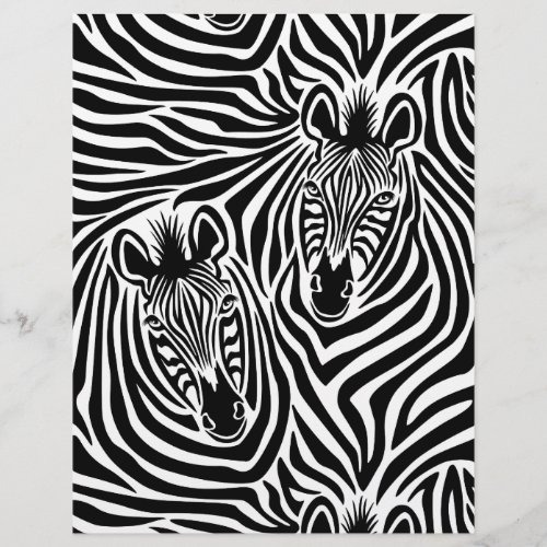 Trendy Zebra Print Black And White Pattern