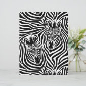 Trendy Zebra Print Black And White Pattern (Standing Front)
