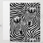 Trendy Zebra Print Black And White Pattern (Front/Back)