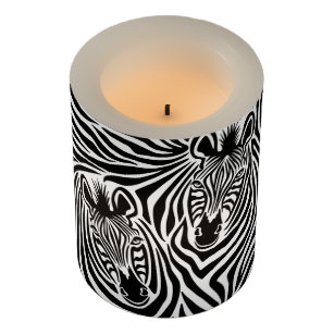 Zebra Print Candles & Candle Holders | Zazzle