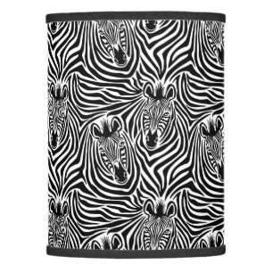 Trendy Zebra Print Black And White Pattern Lamp Shade