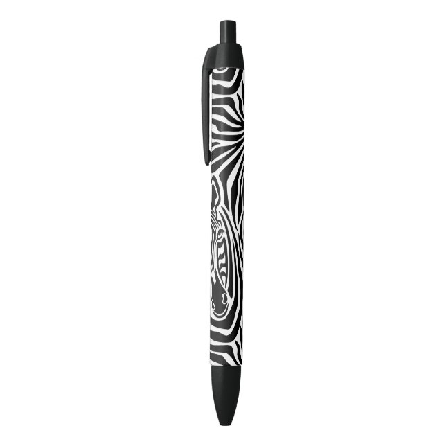 Trendy Zebra Print Black And White Pattern Pen (Top (Vertical))