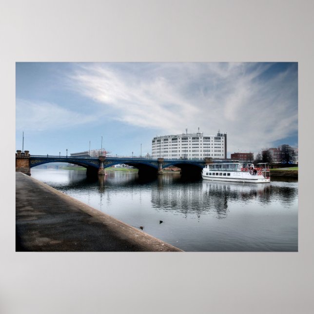 Trent Bridge, Nottingham UK Poster (Front)