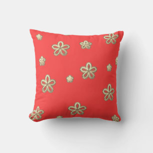 Trent Color Coral Throw Pillow