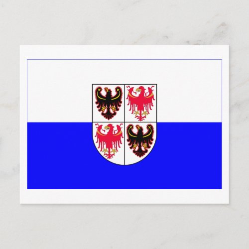 Trentino_Alto Adige flag Postcard