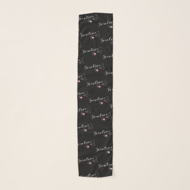 Trentino Heart Flag, Province of Trento, Italy Scarf (Front)