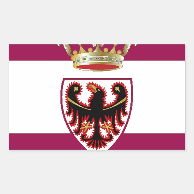 Trentino (Italy) Flag Rectangular Sticker (Front)