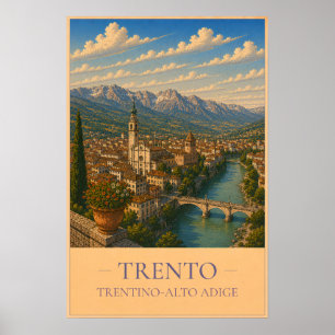 Trento, Italy – Vintage Travel Poster