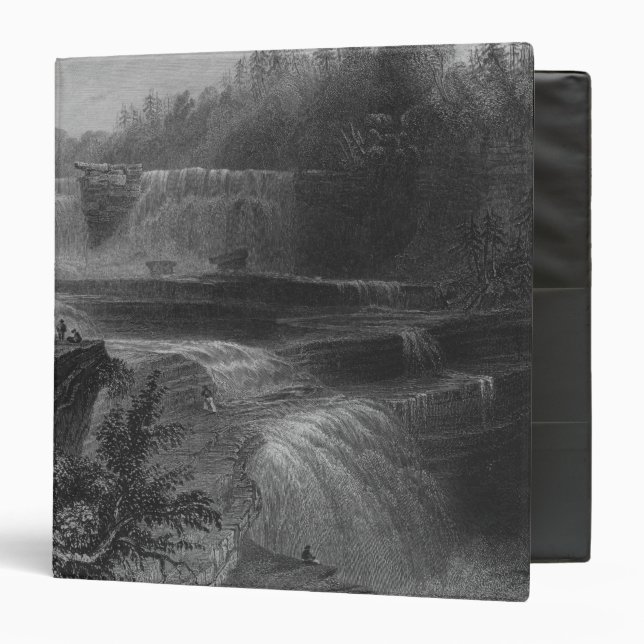 Trenton High Falls, 1838 3 Ring Binder (Front/Inside)