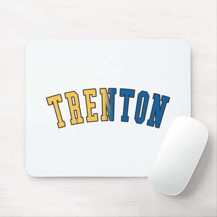 Trenton in New Jersey State Flag Colors Mousepad