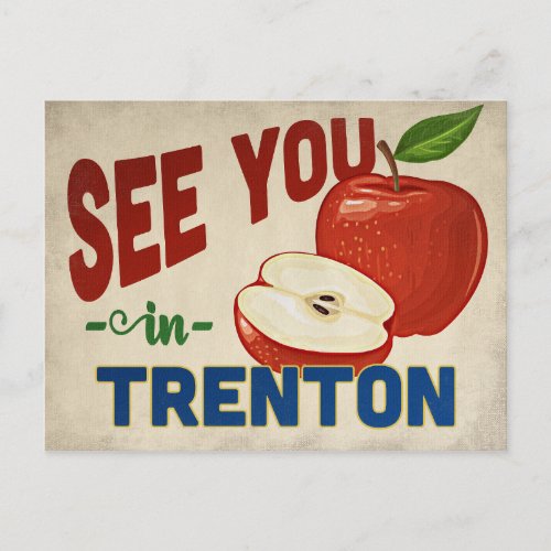 Trenton New Jersey Apple _ Vintage Travel Postcard