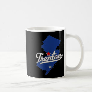 Trenton New Jersey Nj Map Coffee Mug