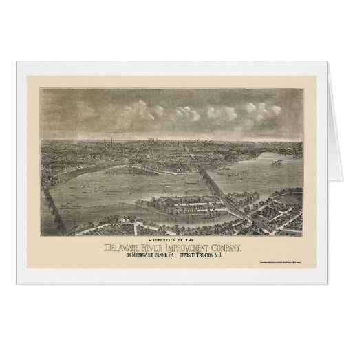 Trenton NJ Panoramic Map _ 1900