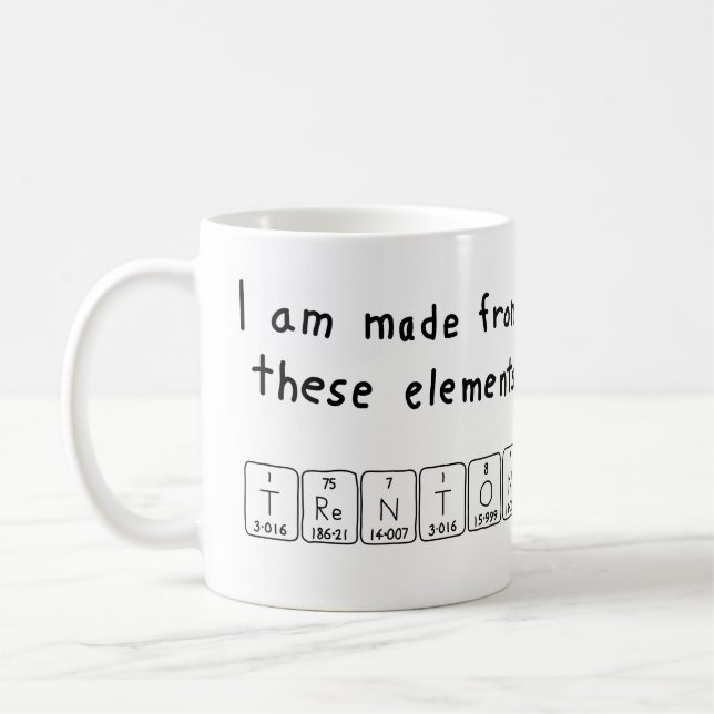 Trenton periodic table name mug (Left)