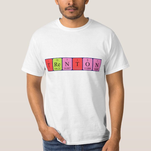Trenton periodic table name shirt (Front)