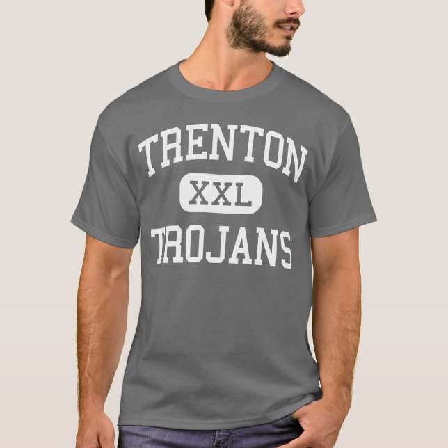 Trenton - Trojans - High School - Trenton Michigan T-Shirt (Front)
