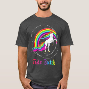Tres Butch Gay Pride LGBTQ Queer Unicorn T-Shirt