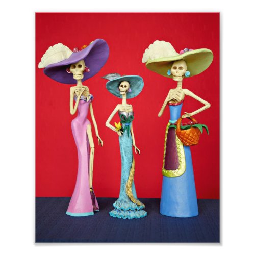 Tres Catrinas Photo Print