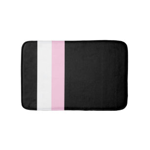 Très Chic Black Stripes Bath Mat