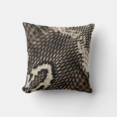 Trs Chic Cobra Snake Skin Home Decor Throw Pillow