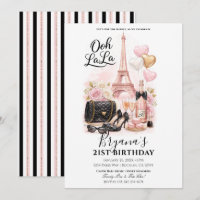 Très Chic in the City Pink Paris 21st Birthday