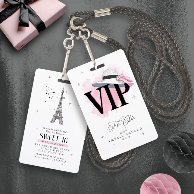 Trés Chic Parisian Sweet 16 ID1162 Badge (Creator Uploaded)