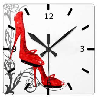 High Heel Wall Clocks | Zazzle