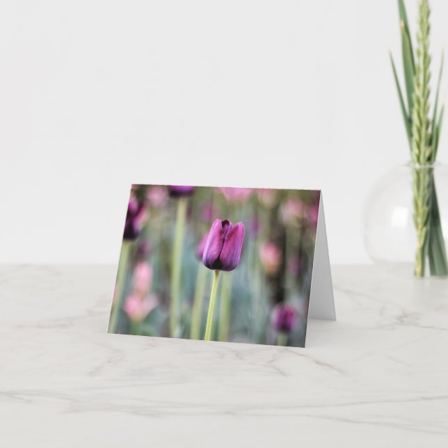 Tres Chic Tulip Note Card (Front)