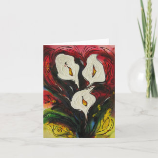 Tres Fleurs Card