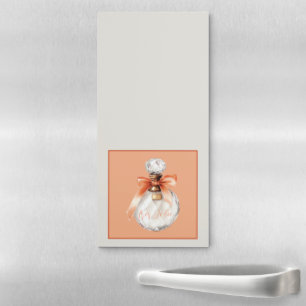 Très Jolie (very pretty) Perfume Bottle Ribbon Magnetic Notepad
